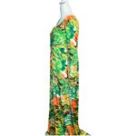 Abaya Addict Green and Orange Patterned Dress Size M Photo 5