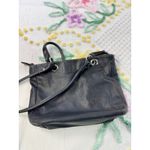Rosetti  Black Faux Leather Tote Bag Shoulder Bag with Zip Pockets Photo 4