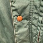 Rei Co-op  Eco Friendly 80s Vintage Green Drawstring Waist Hooded Coat Jacket Photo 4