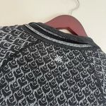 Athleta Women's Long Sleeve Wool 1/4 Zip Light Sweatshirt Gray Print Size Small Photo 4