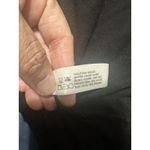 Three Dots  Black Ruched Faux Wrap V-Neck Midi Dress -‎ Size Medium Photo 8