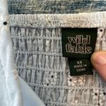 Wild Fable Powder Blue White Daisy Ruffle Faux Wrap Romper XS Photo 3