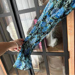 WAYF Rosie Midi dress asymmetrical roses long sleeve floral puff fall wedding Photo 2