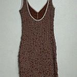 Free People  Umber Earth Brown Standout Smocked Convertible Midi Dress Sz S NWT Photo 10