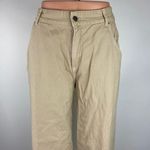 H&M NWT Cream High Rise Straight Leg Chino Pockets Casual Ankle Jeans Size 10 Photo 3