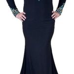 Mori Lee Black Beaded Mermaid Gown Size 0 Photo 0