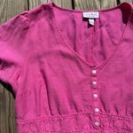 pretty pink short sleeve ingrid+isabel dress with cinched waist Size L Photo 3