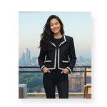 Moschino Boutique ✈︎ Ladylike Classic Woven Fringe Jacket ✈︎ Black White ✈︎ 14 Photo 1