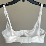 SKIMS  Cotton Logo Unlined Demi Bra‎ Size 36A Color Marble NWT white Photo 2