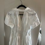 Anthropologie  Maeve White Eyelet Shirt Dress Photo 13