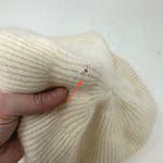 Lands' End  Cashmere Hat Beret Ivory OS Photo 2