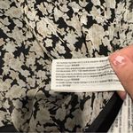 Abercrombie & Fitch Thong Body Suit V Neck Floral Lined black white Size XS Photo 3