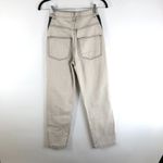 & Other Stories & Other Stories Straight Leg Gray High Waisted Hip Stripe Cotton Jeans Sz 0 Photo 1