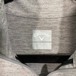 Callaway Men's Grey Performance Long Sleeve Quarter Zip Pullover Top Size M Photo 4