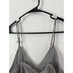 frame denim NWT Frame Classic Silk Cami Noir Multi Striped Women’s Size Small Tank Top Photo 6