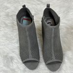 G by Guess  Dark Gray Jerzey Peep Toe Ankle Booties Photo 5