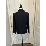 Liz Claiborne Lizsport Black Jacket Women's Small Zip Front Collared NWT Classic Photo 2