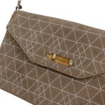 Stella & Dot  Always By Your Side Geometric Grey Crossbody Clutch Photo 2