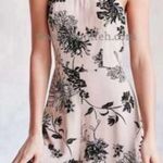 Urban Outfitters KIMCHI BLUE Cream Black Floral Button Back Romper Photo 0