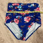 COCOSHIP  High-waisted size XL floral print swim bottoms Photo 6