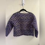 Ulla Johnson  Womens 4 Black & Purple Floral Quilted Jacket Designer Photo 4