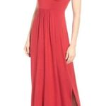 Caslon Red Maxi Dress Sleeveless Long Slit NWT S Photo 1