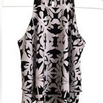 Tyche  Black White Spaghetti Strap Swing Cami Tiered Top Matching Shorts Set SM Photo 2