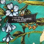 Minh Phuong Teal Floral Print Sweetheart Neckline Half Sleeve Maxi Dress Blue Photo 6