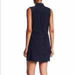 Haute Hippie  Women's Black Snap Button Pocket Sleeveless Shirt Dress sz XS Photo 2