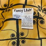 Fancy Lady Mustard Yellow & Black Geometric Blouse, Size M Size M Photo 2