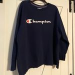 Champion Navy Blue Crewneck Sweatshirt Photo 0