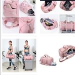 Kee Spence Pink Duffle Gym Sports Fitness Bag Photo 2