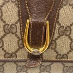 Gucci GG Supreme Horse Bit Brown Clutch & Crossbody Bag Two Tone Hardware EUC Photo 9