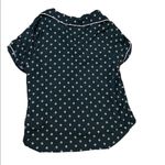 Kate Spade black pink polka dot pajama top sz L Photo 1