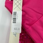 She & Sky size Medium pink sequin sparkly strapless mini dress New with Tags Photo 5