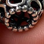 Authentic Pandora 925 Silver Openwork Hearts Bead Charm Jewelry Making Photo 4