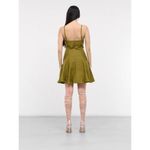 Ludovic de Saint Sernin Easy Cleavage Dress in Olive Green Medium New Womens Photo 14