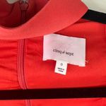 Cinq à Sept Cinq a Sept Aurora Red Amara Choker Square Neck Long Sleeve Crop Top Size 0 Photo 3