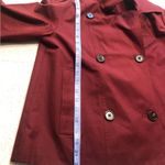 Cynthia Rowley Burgundy Double-Breasted short cropped trench coat NWT Size XS Photo 4