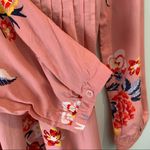 Old Navy  Maternity Mauve Floral Pleat Front Dress Medium M Photo 5