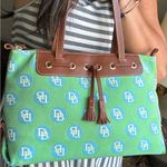 Dooney & Bourke AS NEW🔥AUTHENTIC  Leather/signature canvas zip top Shoulder Photo 6