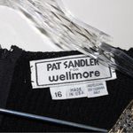 Vintage Pat Sandler for Wellmore sweater dress Black Size 16 Photo 4