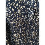 Urban Outfitters  Mayfair Drapery Surplice Top keyhole navy print Medium M Photo 8
