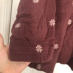 Madewell  embroidered floral top‎ with back tie detail women’s size small cotton Photo 4