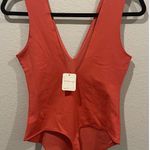 Free People Keep It Sleek Red Bodysuit Photo 5