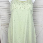 Vintage Opposite Floral Flannel Babydoll Nightgown Green Pink XL Photo 0