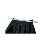 Hot Topic  Black Pleated Skirt With Suspenders Destructed Look High Waisted Sz S Photo 5