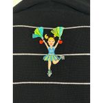 Jack B.Quick Black Cheerleader Football Embroidered Beaded Cardigan Hoodie PL Size undefined Photo 3