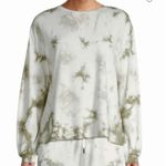 C&C California  Green/White Tie Dye Light Weight Long Sleeve Sweater Size Medium Photo 9