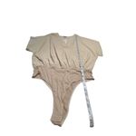 Heyson Womans Wrap Bodysuit Beige Sz L NWT Tan Size L Photo 5